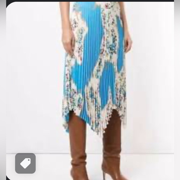 Tory Burch sunburst pleated skirt size 10 NWT